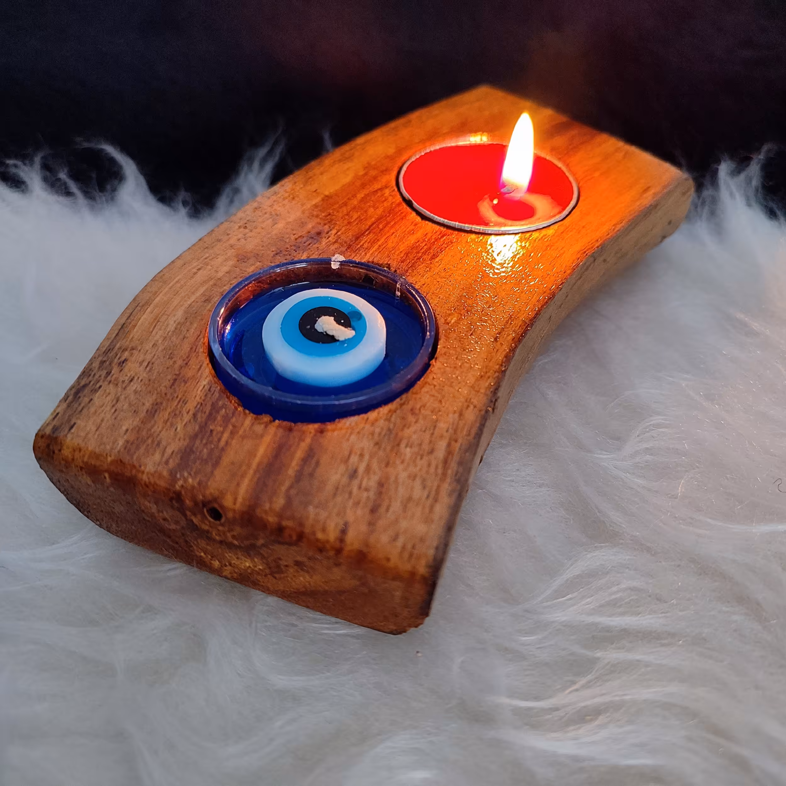 جاشمعی چشم و نظر همراه با دو شمع