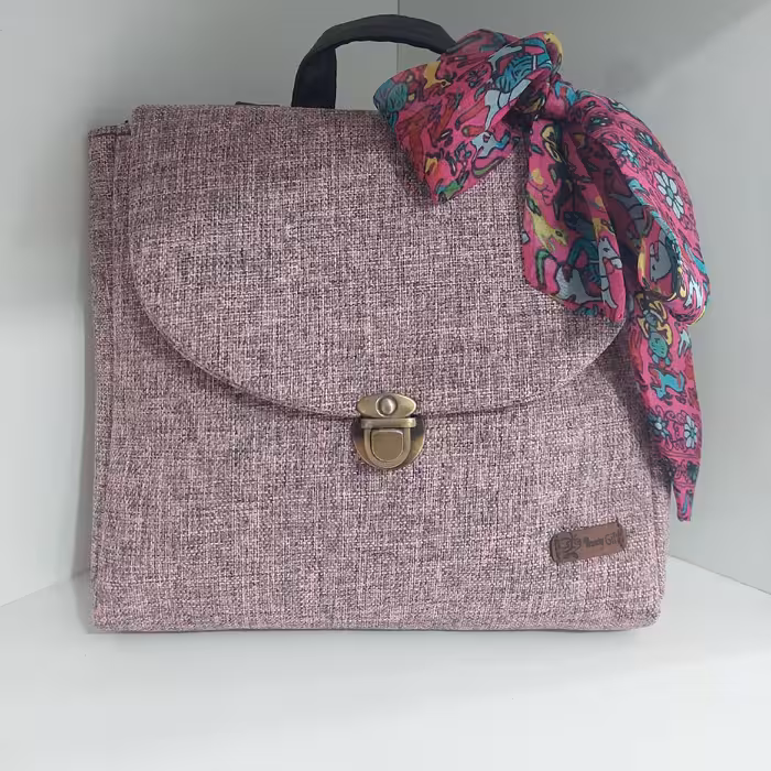 کیف دوشی دستی پرفروش فانتزی،خاص شیک دخترانه و زنانه طرح ساده(ترکیب صورتی و طوسی،رنگ پاستیلی)+ارسال رایگان.ولنتاین.عیدانه