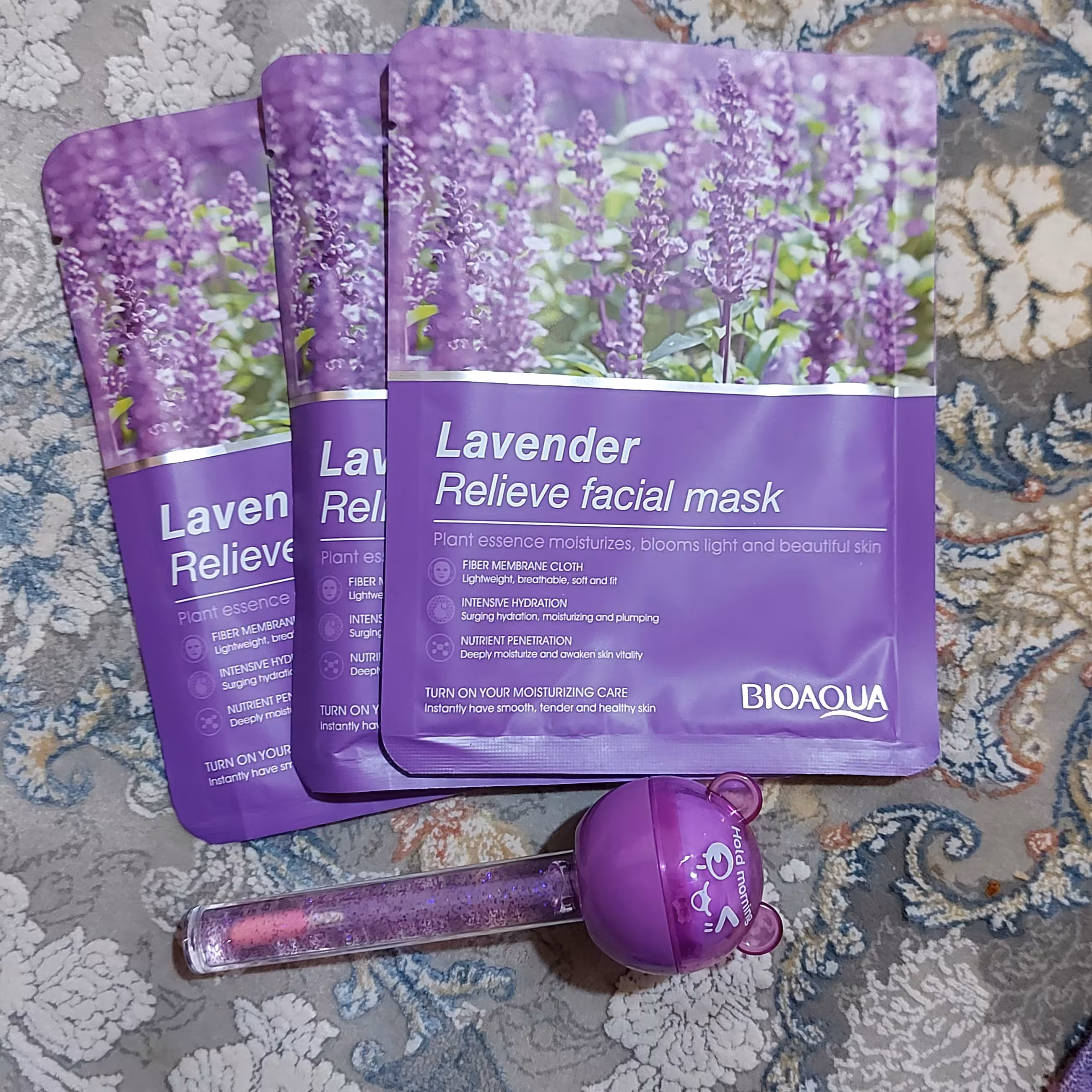 پک آرایشی بهداشتی بنفش