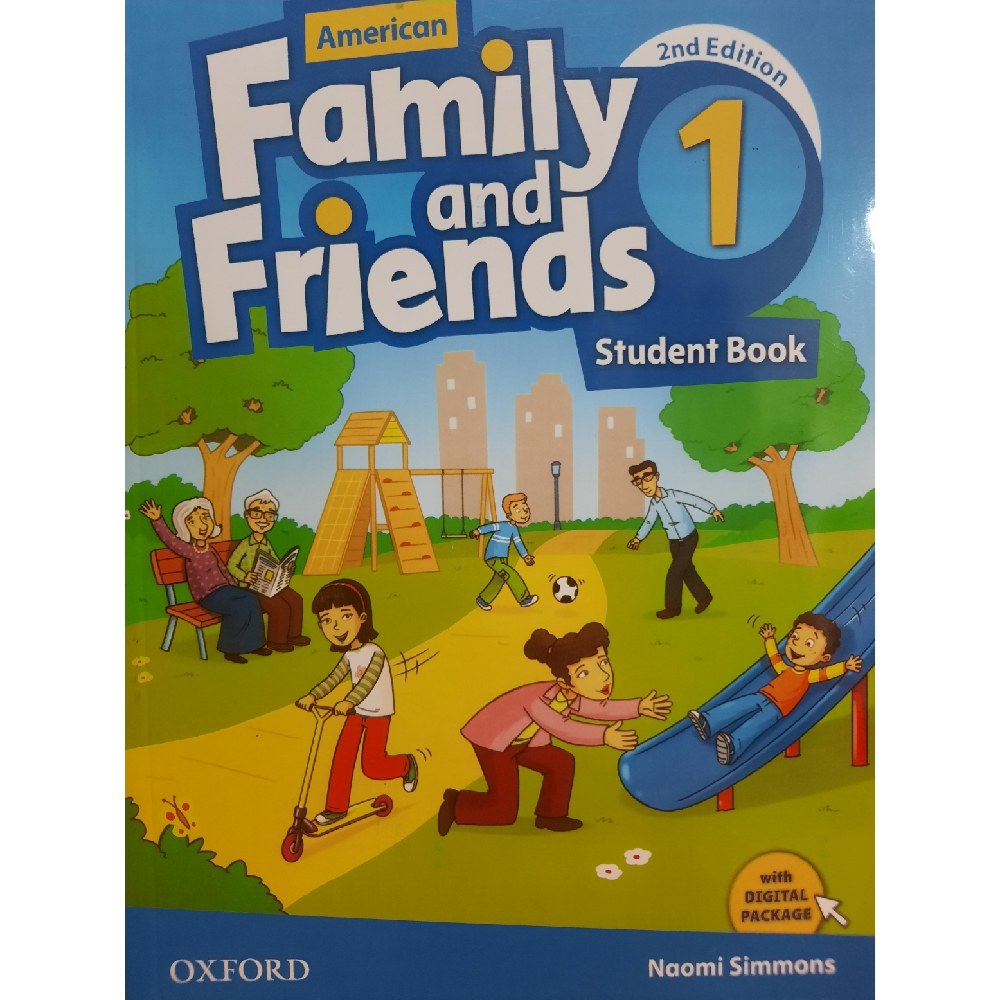 کتاب زبان (2nd edition)(American)family and friends 1 رنگی (چاپ اصلی و غیر دیجیتال)