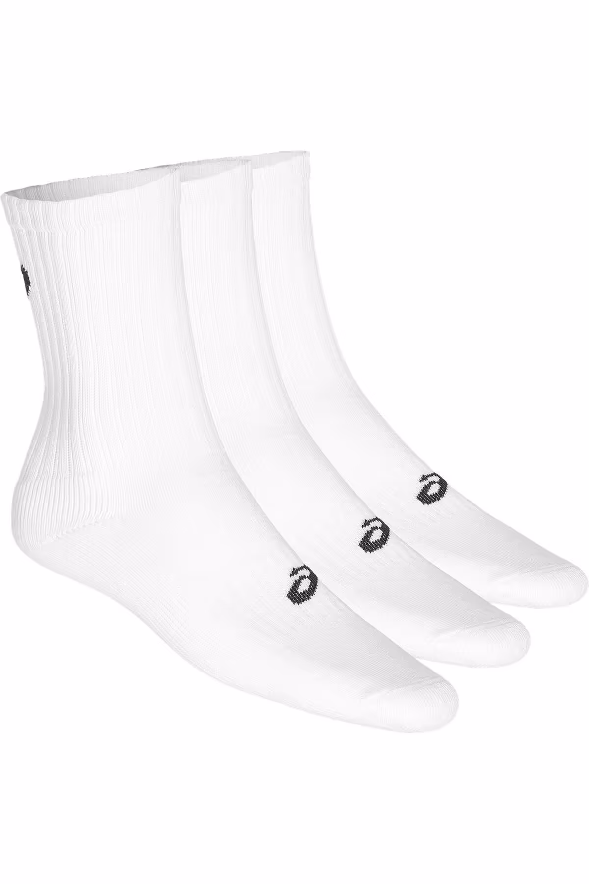 جوراب ورزشی سفید مردانه و زنانه 3PPK خدمه 0001 اورجینال Asics