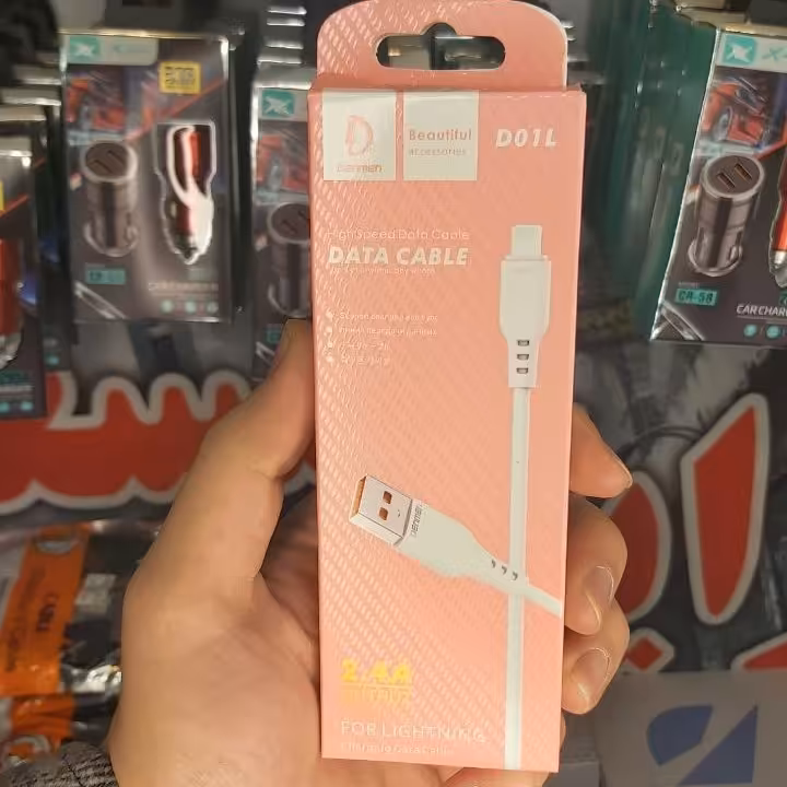 کابل تبدیل USB به لایتنینگ دنمن مدل D01L 