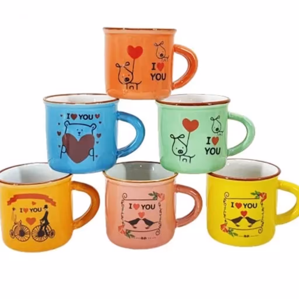 فنجان قهوه خوری عروسکی بسته 6 تایی