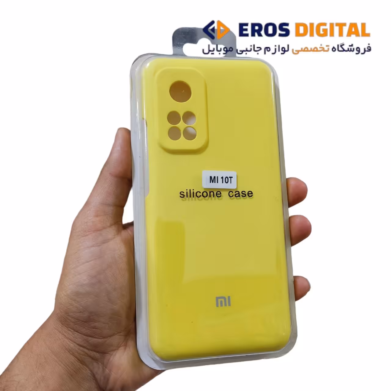 قاب سیلیکونی Mi 10T (سیلیکون اصل) - نارنجی (زیر بسته)