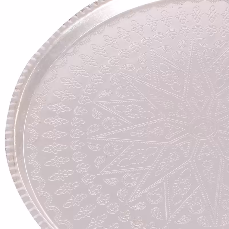 سینی مسی قلمزنی گرد سایز بزرگ با قطر 33