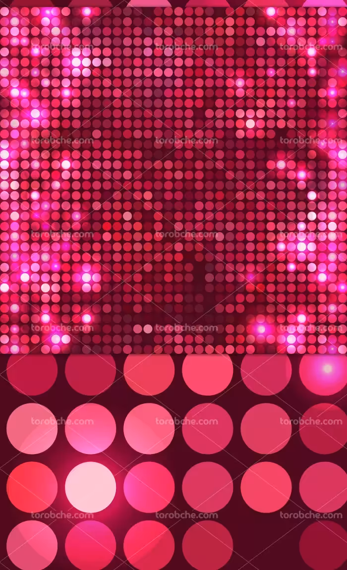 وکتور بکگراند نقطه های صورتی | گرافیک با طعم تربچه