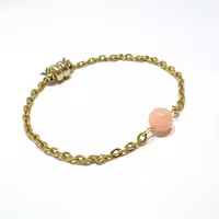 دستبند شب تاب استیل رنگ ثابت سنگی با قفل مگنتی