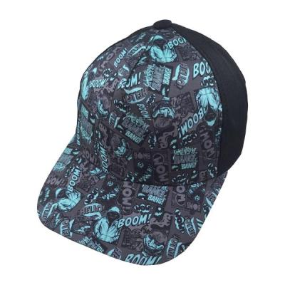 کلاه کپ بچگانه مدل HELLO BOOM کد 1306 رنگ آبی