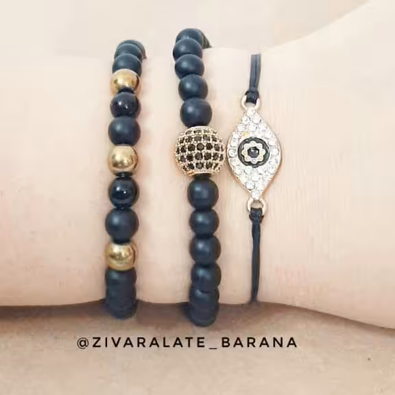 دستبند مشکی چشم و نظر