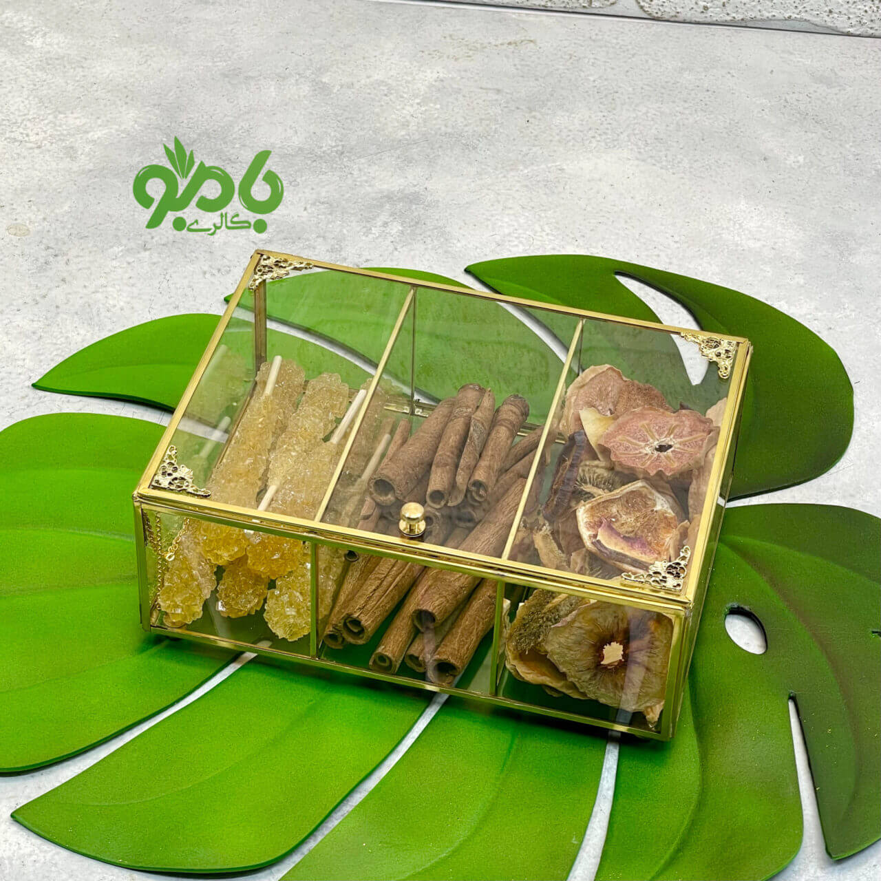 تیبگ برنجی 3 خانه