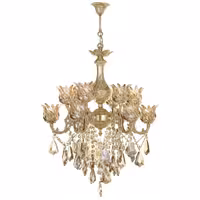 لوستر 12  شعله کلاسیک شاهان جنس برنز کد 8854 گارانتی 3 ساله 