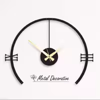 ساعت دیواری فلزی مینیمال دایره  کد MD-1136  قطر 45 سانتیمتر