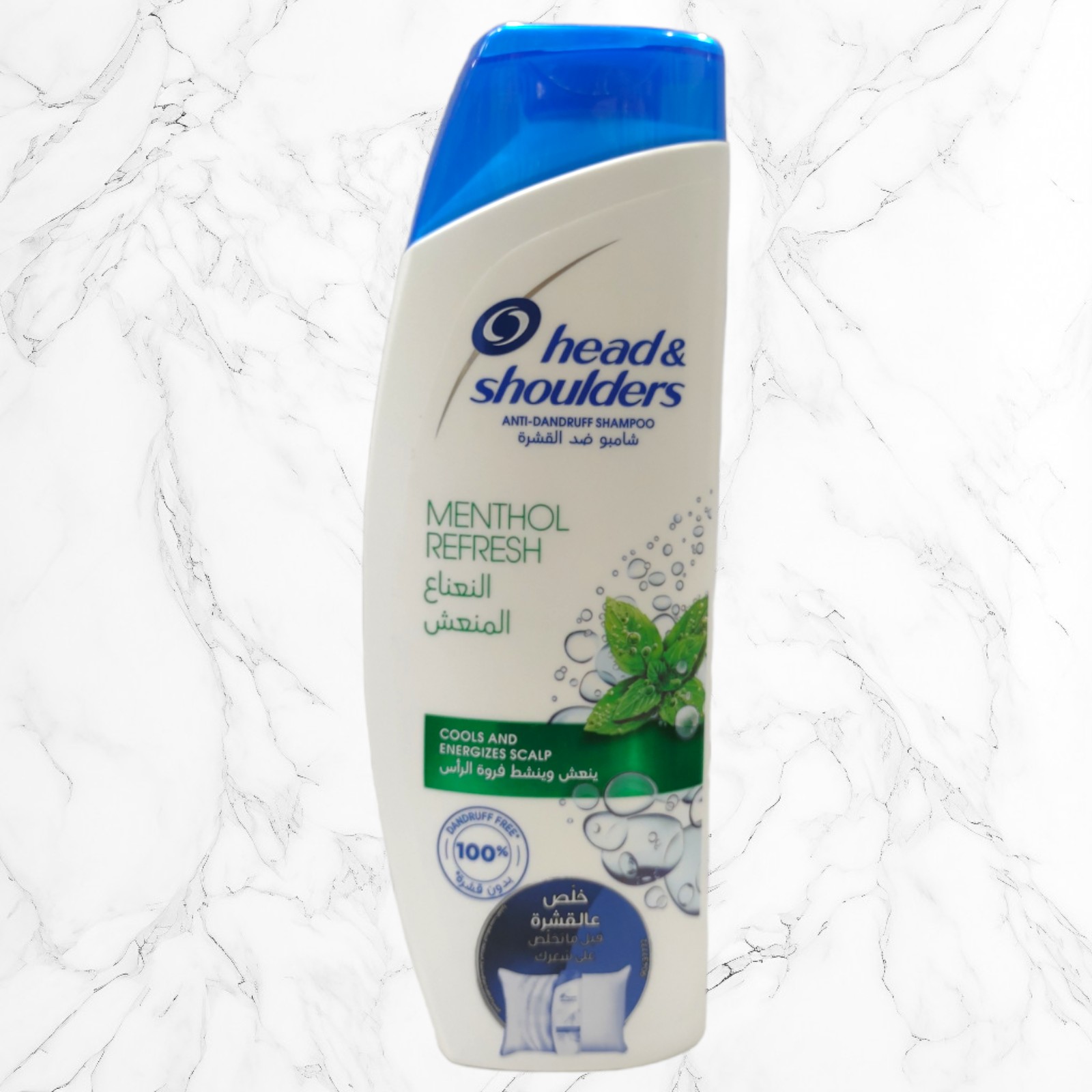 شامپو هد اند شولدرز عربی مدل MENTHOL REFRESH ضد شوره 400میل مناسب انواع مو