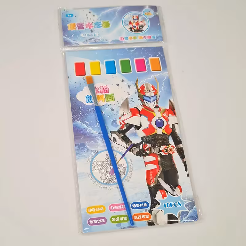 دفترچه آبرنگی رنگ آمیزی طرح آدم آهنی کد 703007