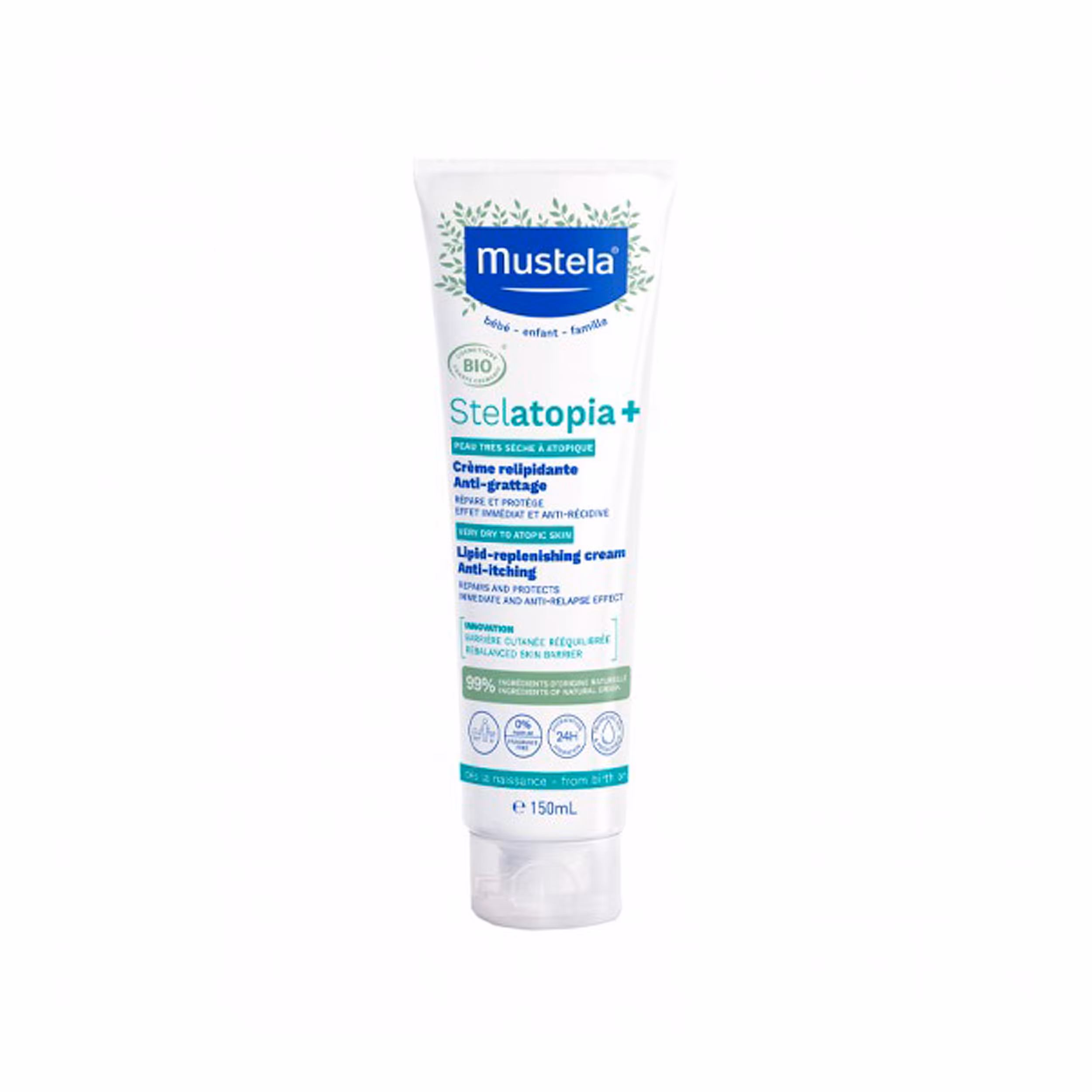 کرم مرطوب کننده پوست نوزاد موستلا مدل استلاتوپیا mustela حجم 150 میلی لیتر