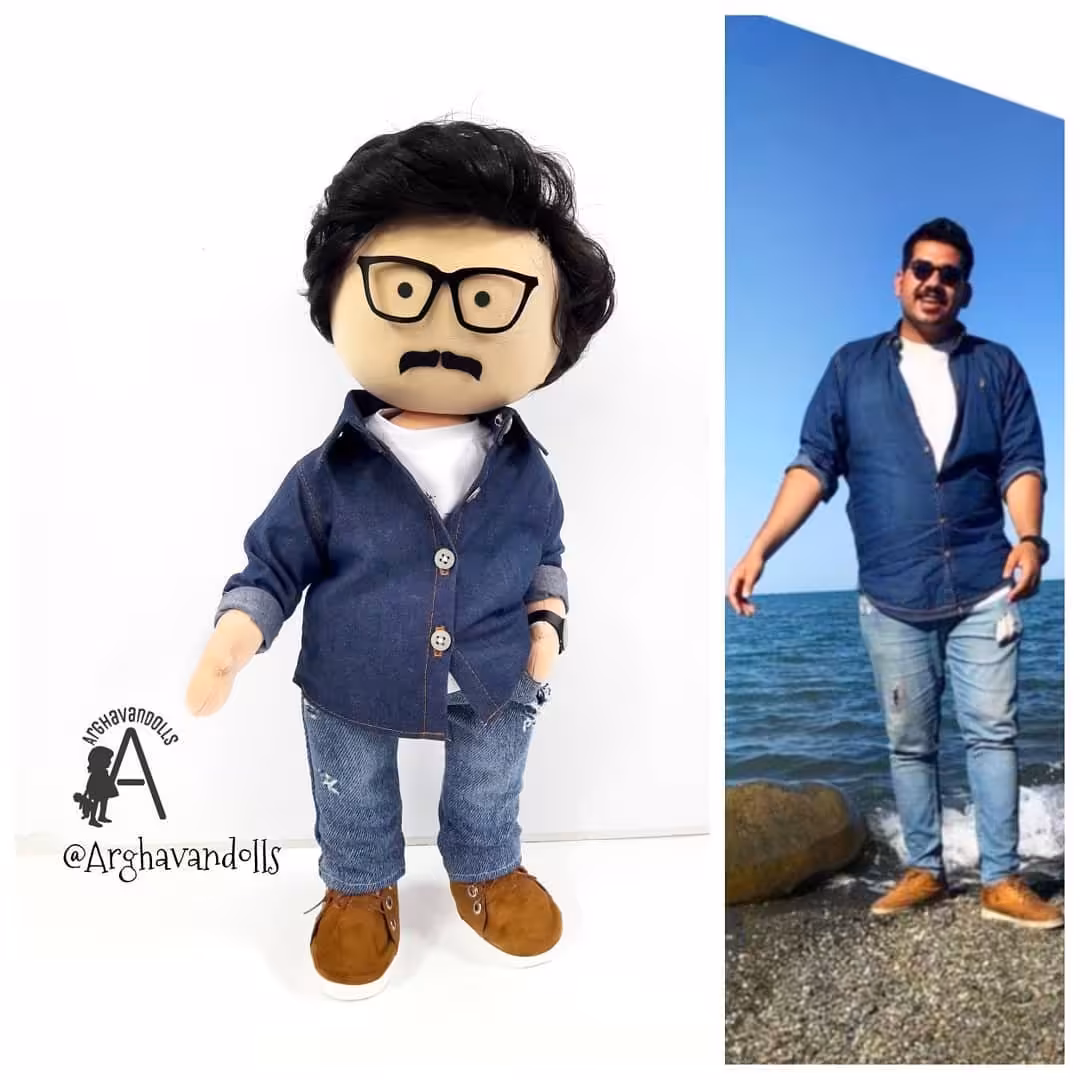 عروسک روسی دستساز ساخته شده مطابق عکس 