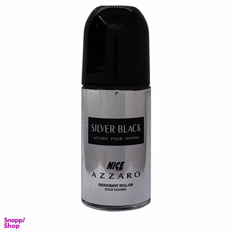 رول ضد تعریق مردانه نایس پاپت مدل Azzaro Silver Black حجم 60 میلی لیتر