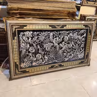 تابلو قلمزنی تمام خاتم کیفیت فوق العاده ابعاد 120 در 70