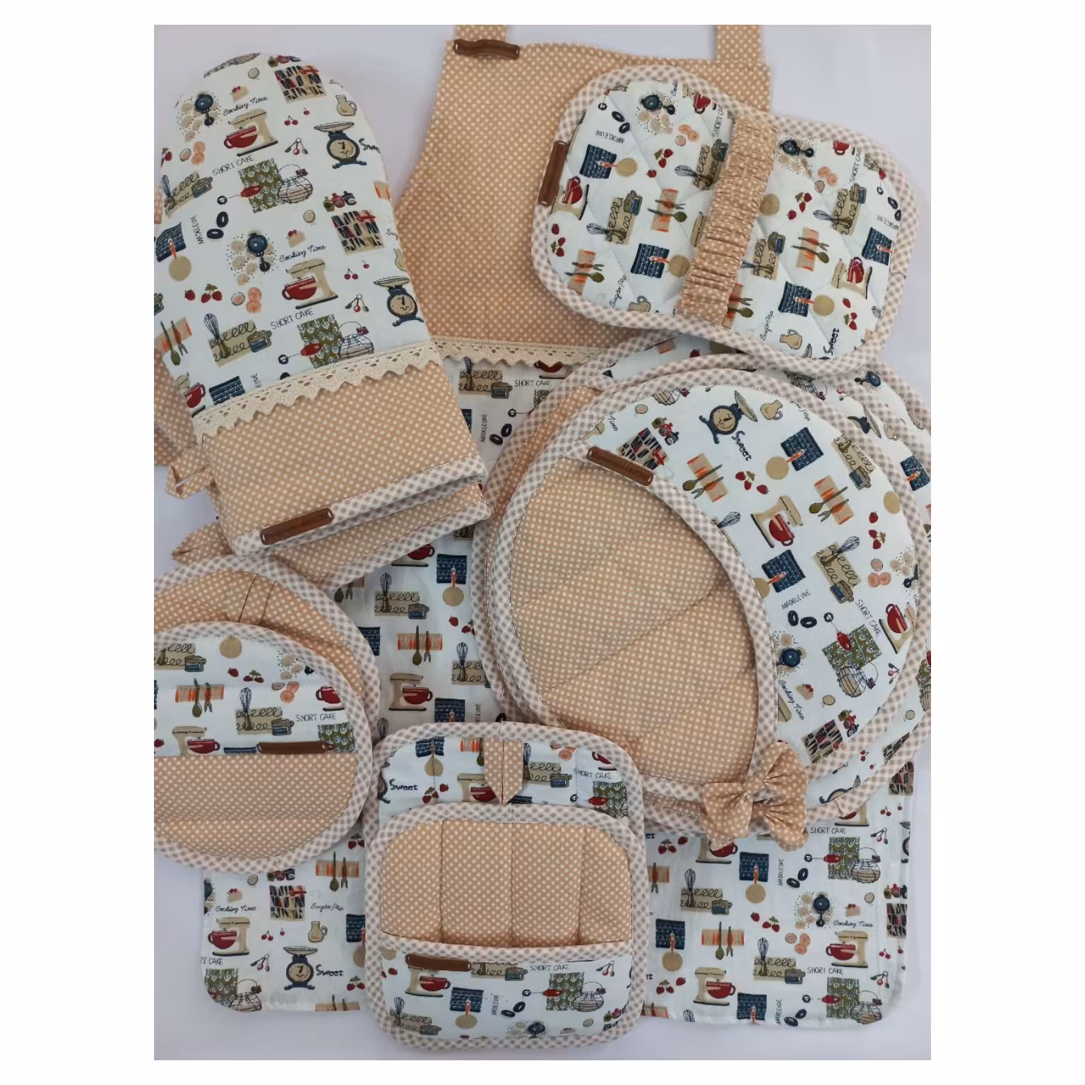 سرویس آشپزخانه 11 تیکه کتان نخ