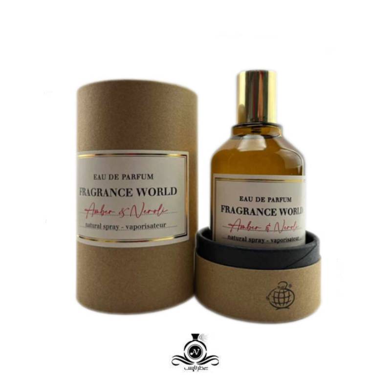 ادکلن امبر اند نرولی فراگرنس ورد fragrance world amber & neroli