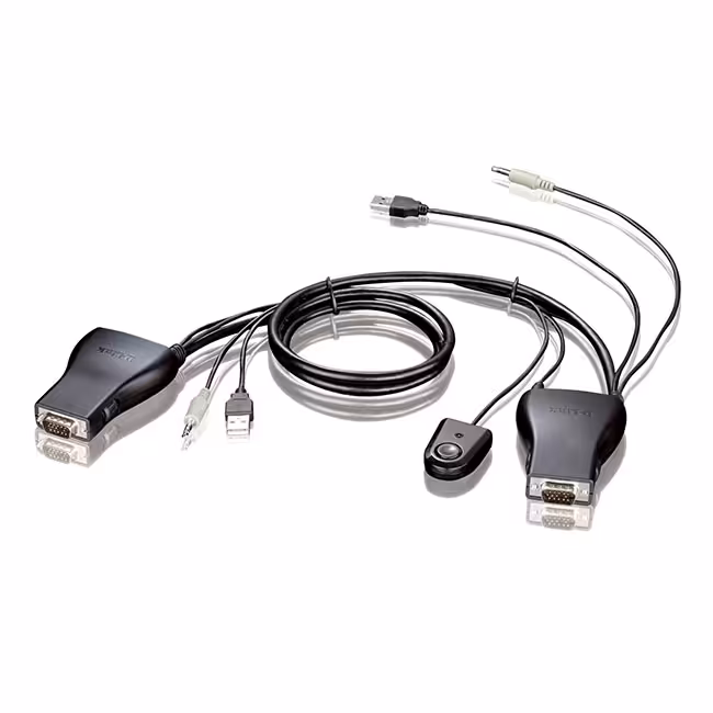 سوئیچ KVM دو پورت USB دارای خروجی صدا دی لینک مدل KVM-222