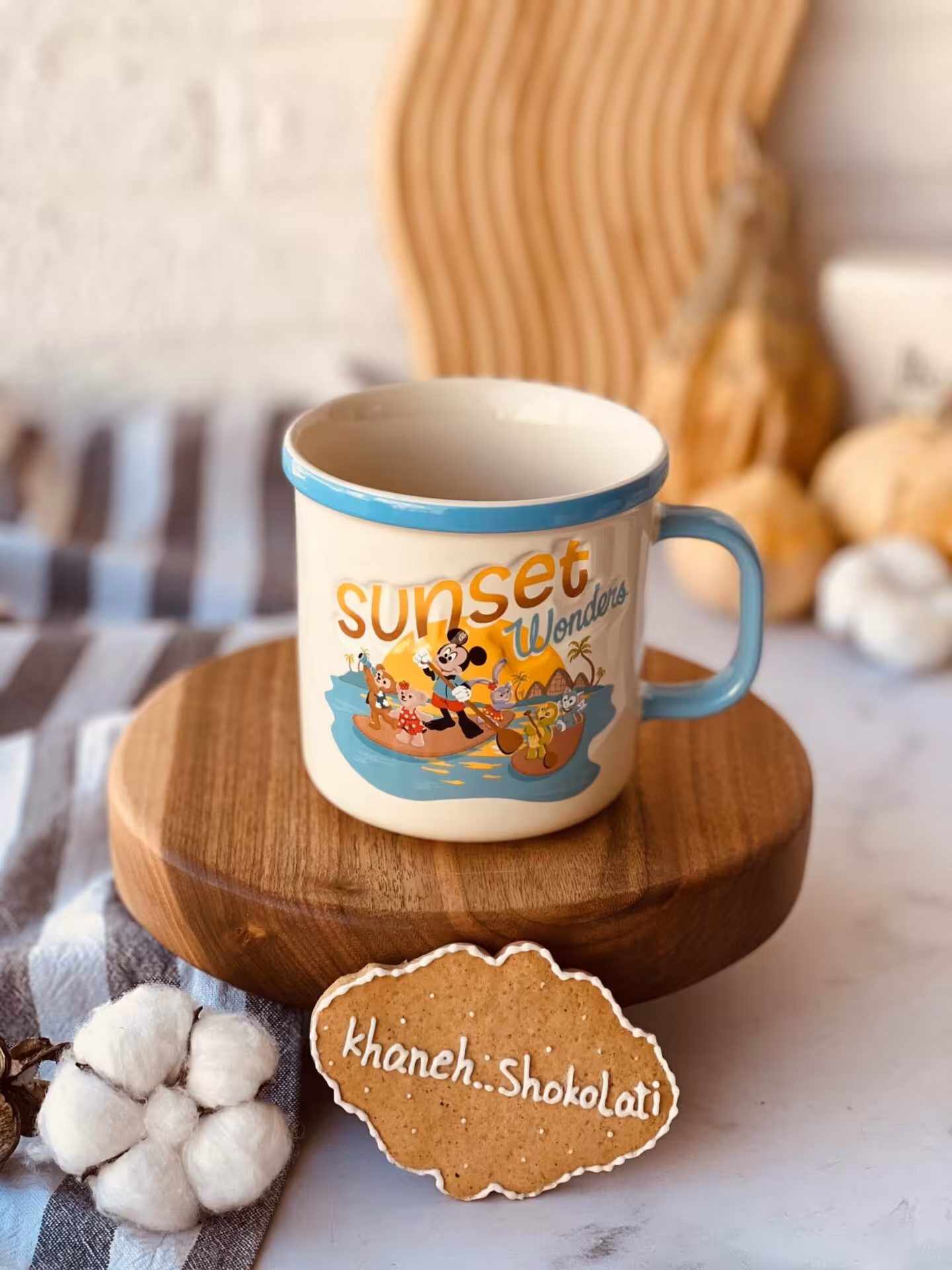 ماگ دیزنی لبه آبی Duffy and Friends اورجینال