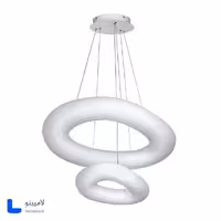 چراغ آویز مدرن SMD دو طبقه دیمریبل 3 حالته مدل ابری 60-30 cm
