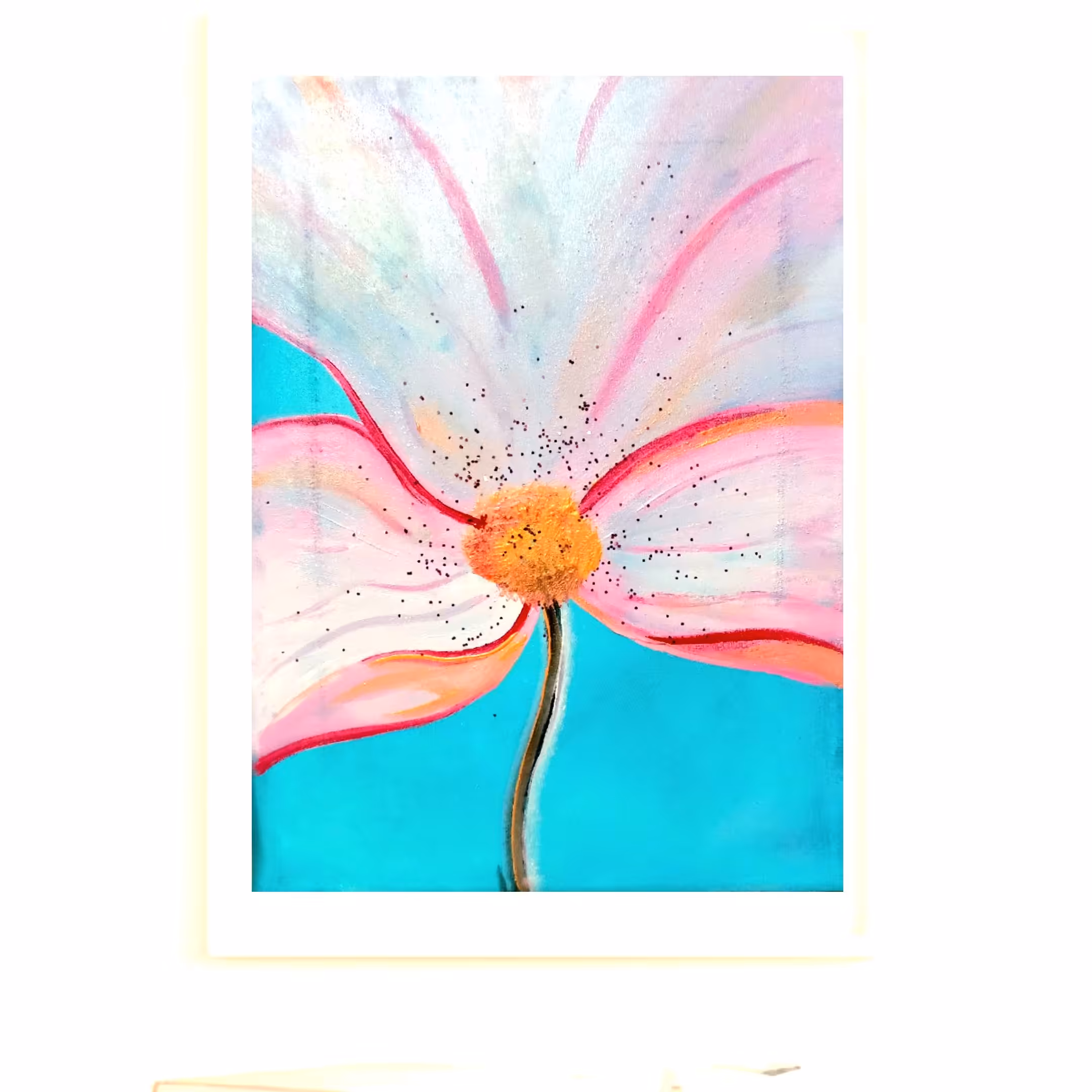 تابلو هنری دکوراتیو گل 30 در 40 هنر دست