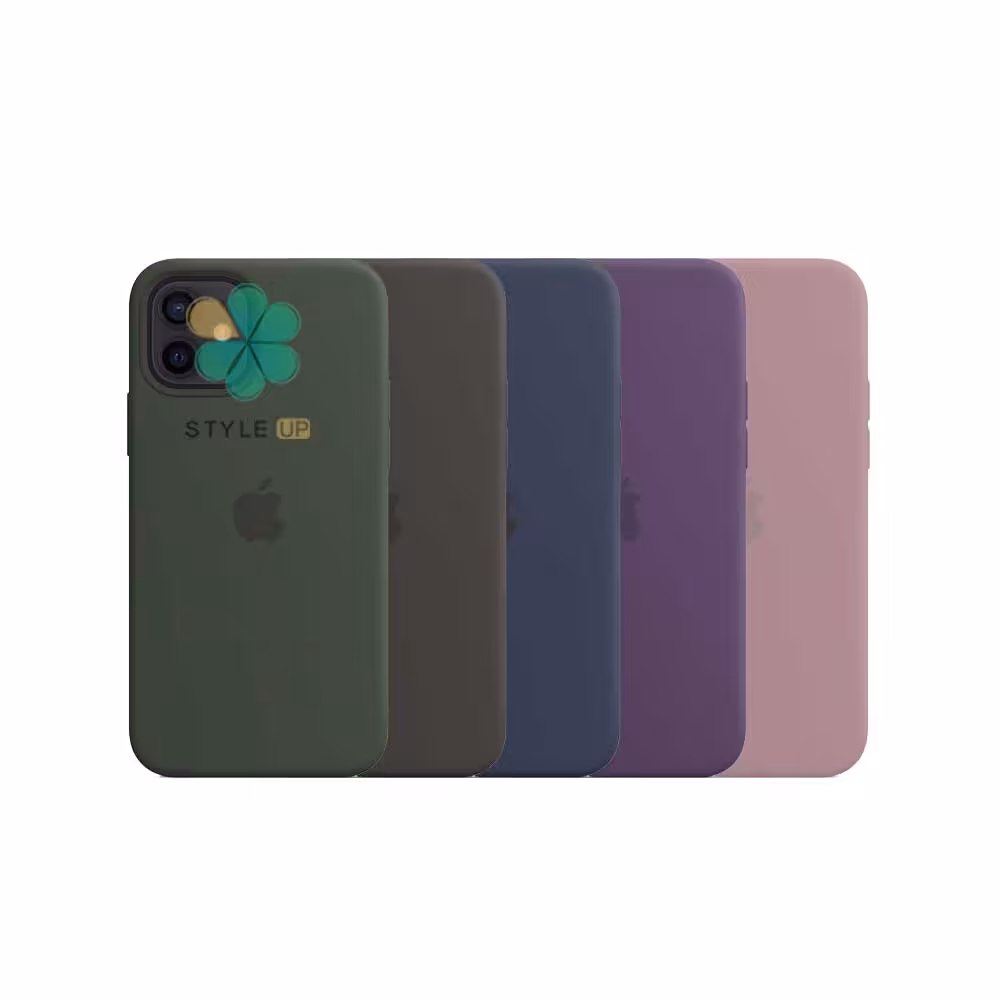کاور سیلیکونی اورجینال گوشی ایفون Apple iPhone 12 با قابلیت مگ سیف