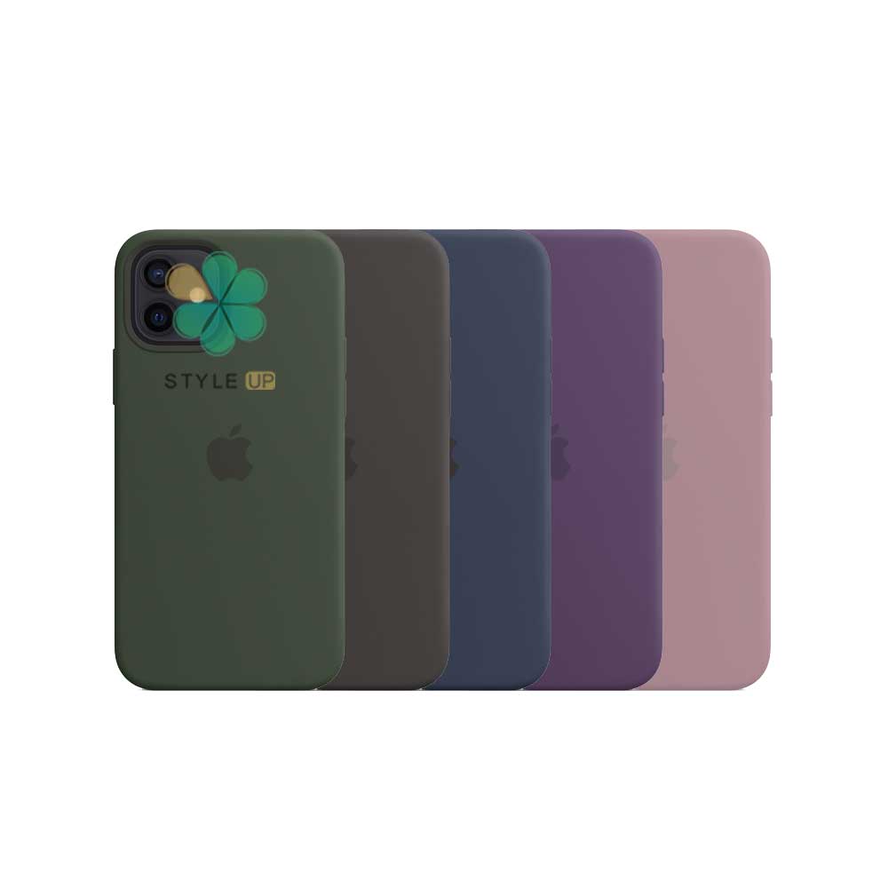 کاور سیلیکونی اورجینال گوشی ایفون Apple iPhone 12 با قابلیت مگ سیف