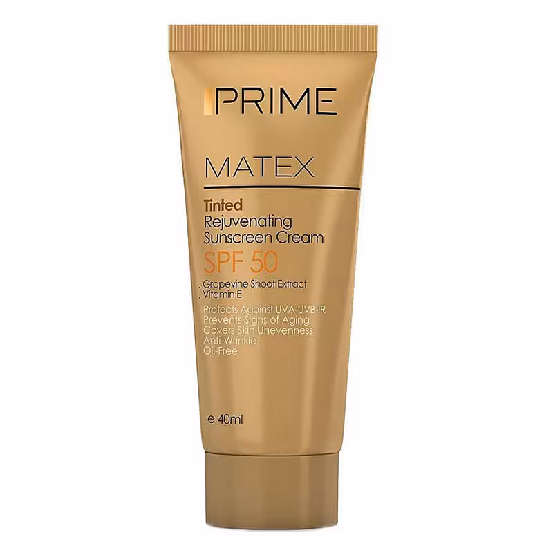 کرم ضد آفتاب رنگی جوان کننده پریم | Prime Matex Tinted Rejuvenating | فارموکسین