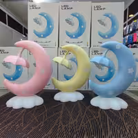 چراغ خواب و مطالعه ماه و ستاره 