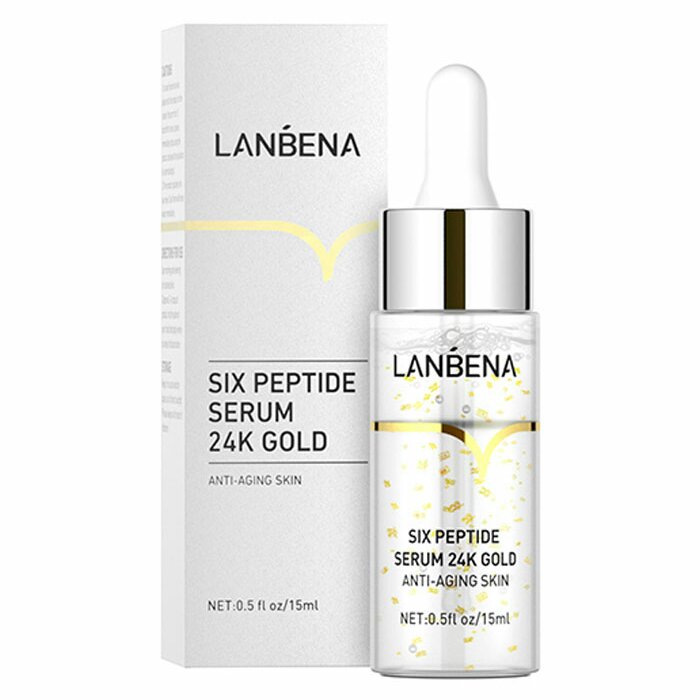 سرم ضد چین و چروک طلای 24 عیار پپتید لانبنا 15 میل lanbena