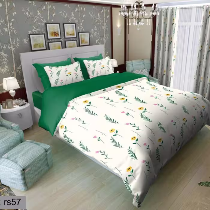 سرویس روتختی 2 نفره تنسل چاپی برندترک لند(Turk Land) rs 57