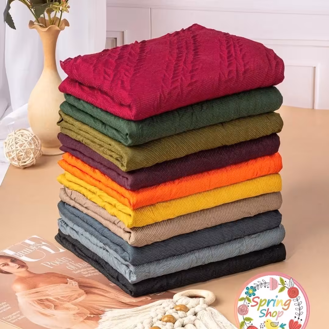 شال پلیسه گندمی