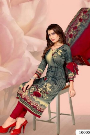 لباس نخ ابریشم سه تیکه