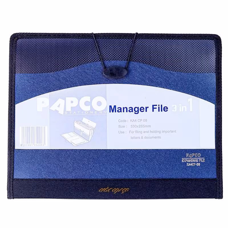 مدیران فایل A4 سرمه ای KA4CP-06 پاپکو