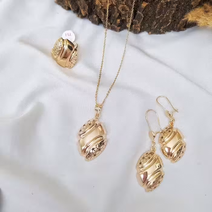 ست  بدلیجات طرح طلا