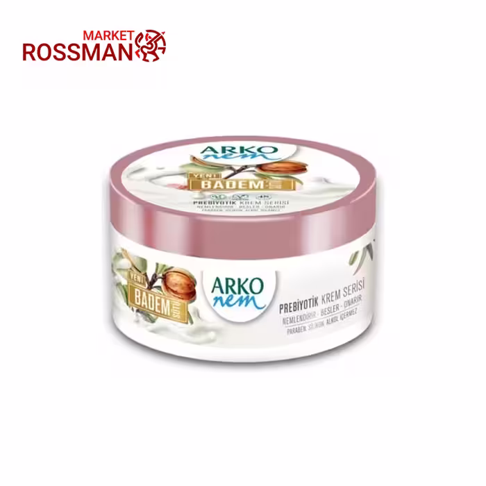کرم مرطوب کننده آرکو Arko مدل شیر بادام حجم 250 میلی لیتر