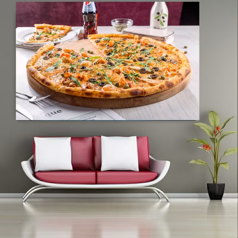 استیکر طرح فست فود مدل پیتزا کد SDA166