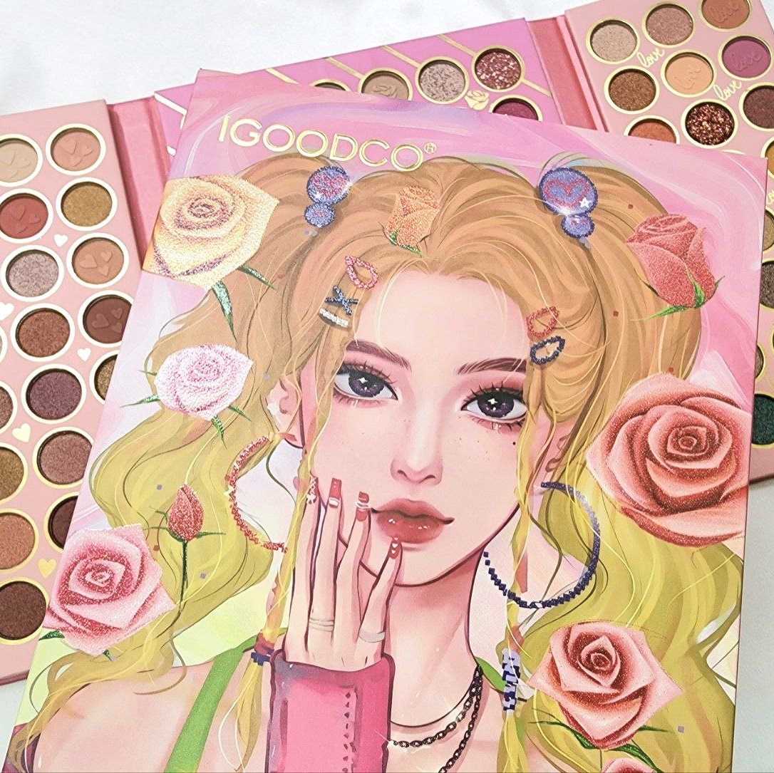پالت سایه کتابی 90 رنگ دختر رز Igoodco