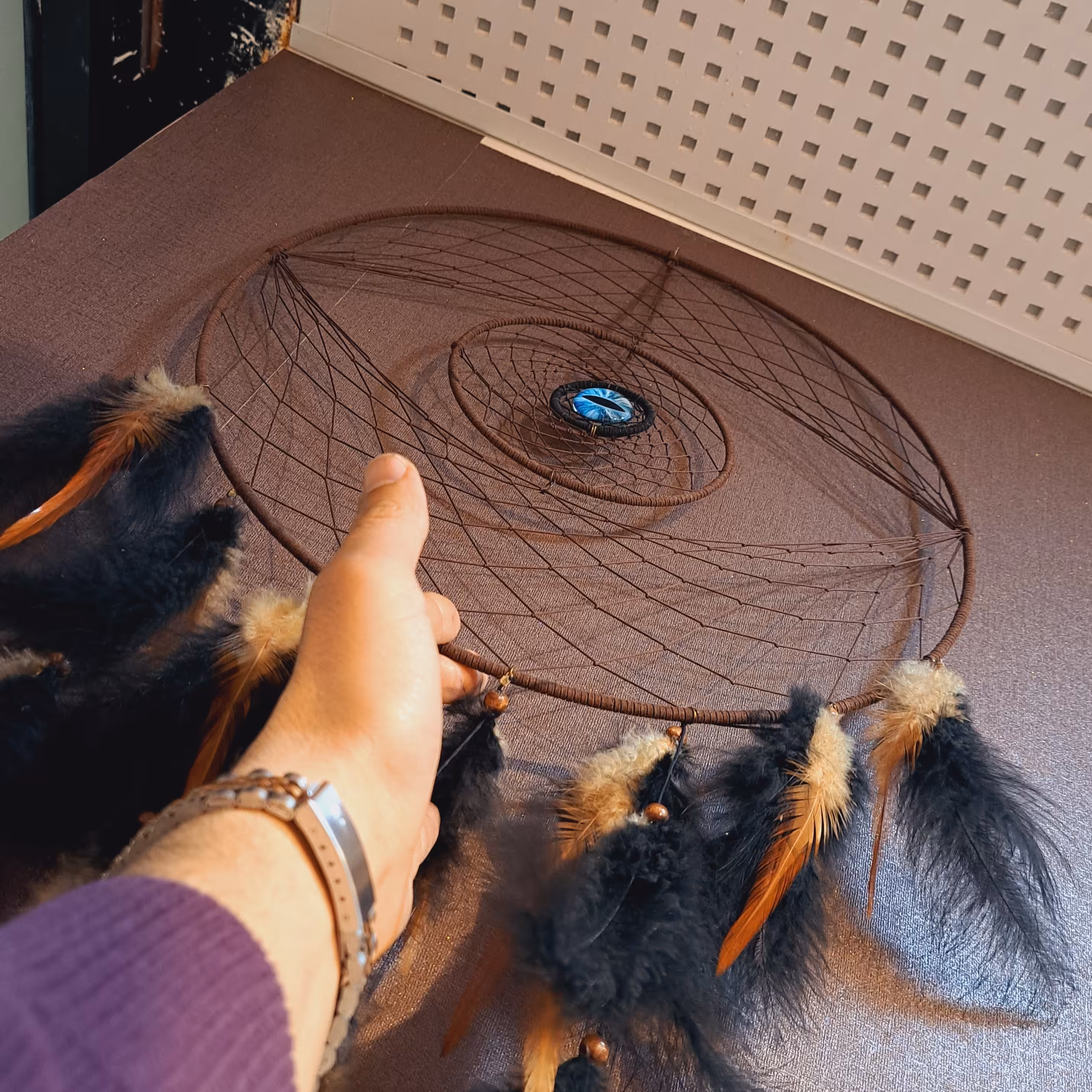 آویز دریم کچر تایلندی دریمکچر چشم نظر اویز چشم نظر خاص اویز دفع چشم اویز چشم نظر اویز دکوری اویز پشت دری دریم کچر چرمی