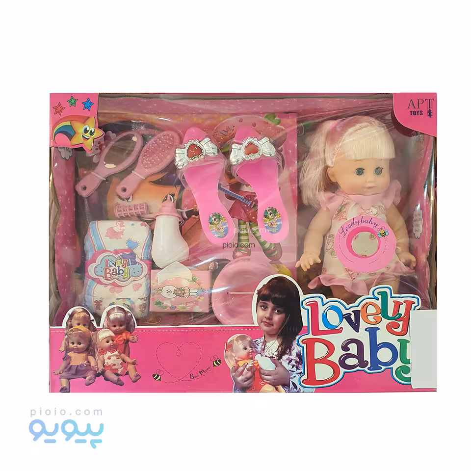 عروسک پوشکی مدل Lovely Baby آیتم 6425 عمده و کارتنی