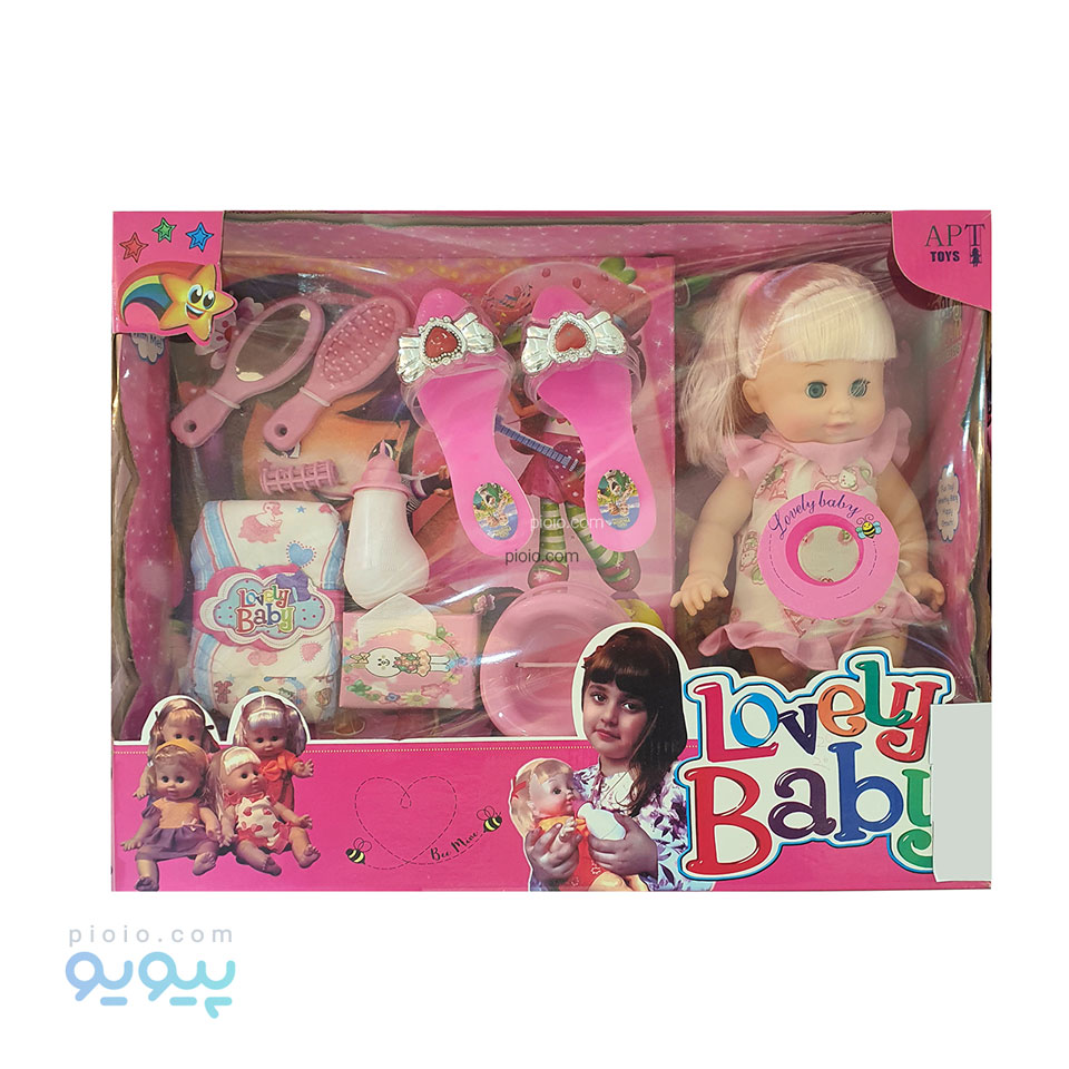 عروسک پوشکی مدل Lovely Baby آیتم 6425 عمده و کارتنی