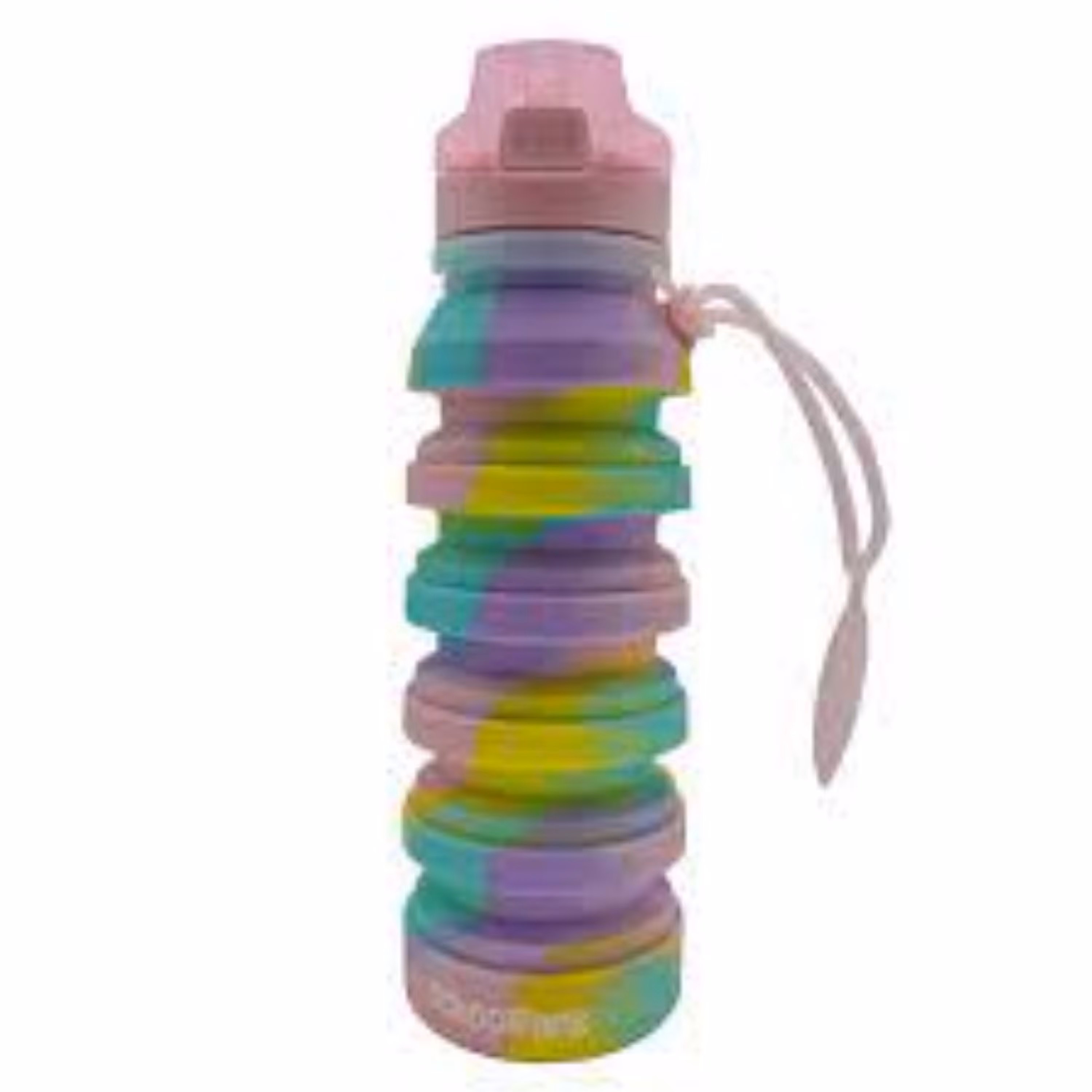 قمقمه سیلیکونی تاشو رنگی قمقمه دانش آموزان تاشو قمقمه کوهنوردی تاشو سیلیکونی