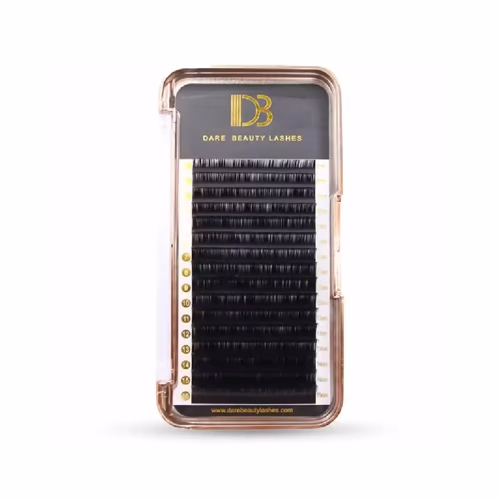 پالت مژه اکستنشن والیوم 16 لاین دی بی DB تک سایز 09 ضخامت 0.07 فر D - فروشگاه میرکمالی