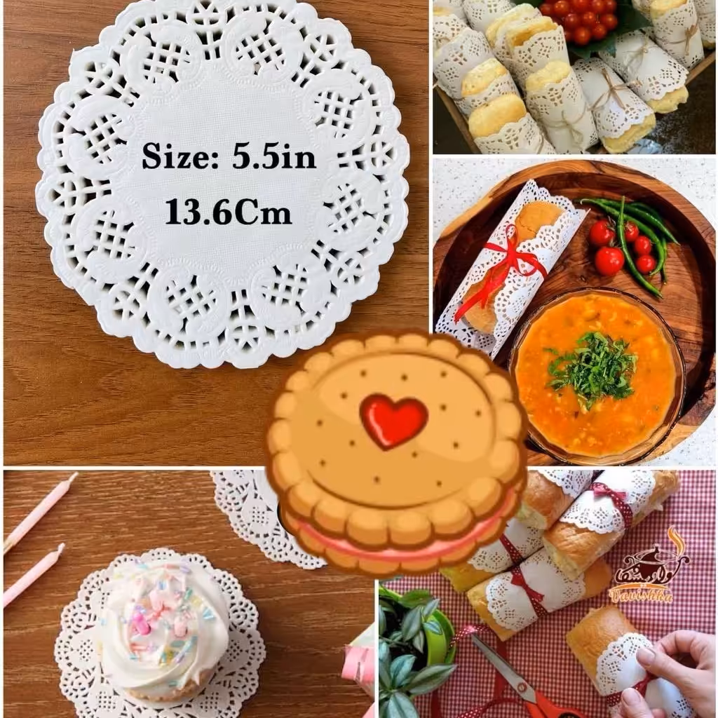 کاغذ گیپور  حدودا  140 عددی با قطر   13 ونیم برای ساندویچ و فینگر فود 