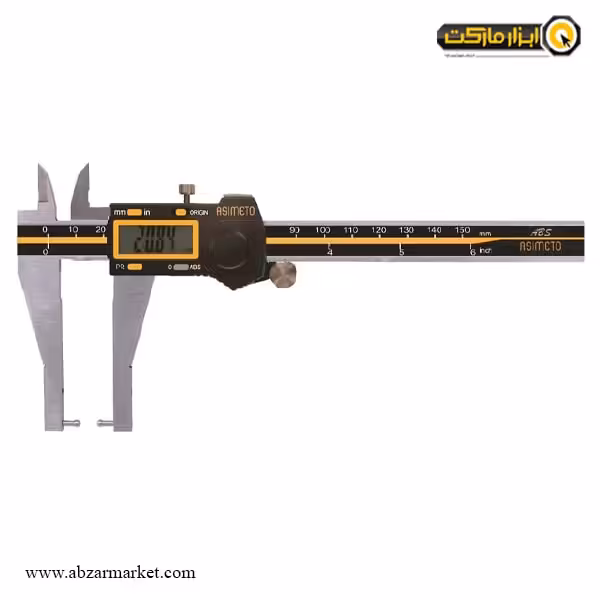 کولیس دیجیتال شیار آسیمتو 20 سانتی متر فک تعویضی مدل 3-08-318