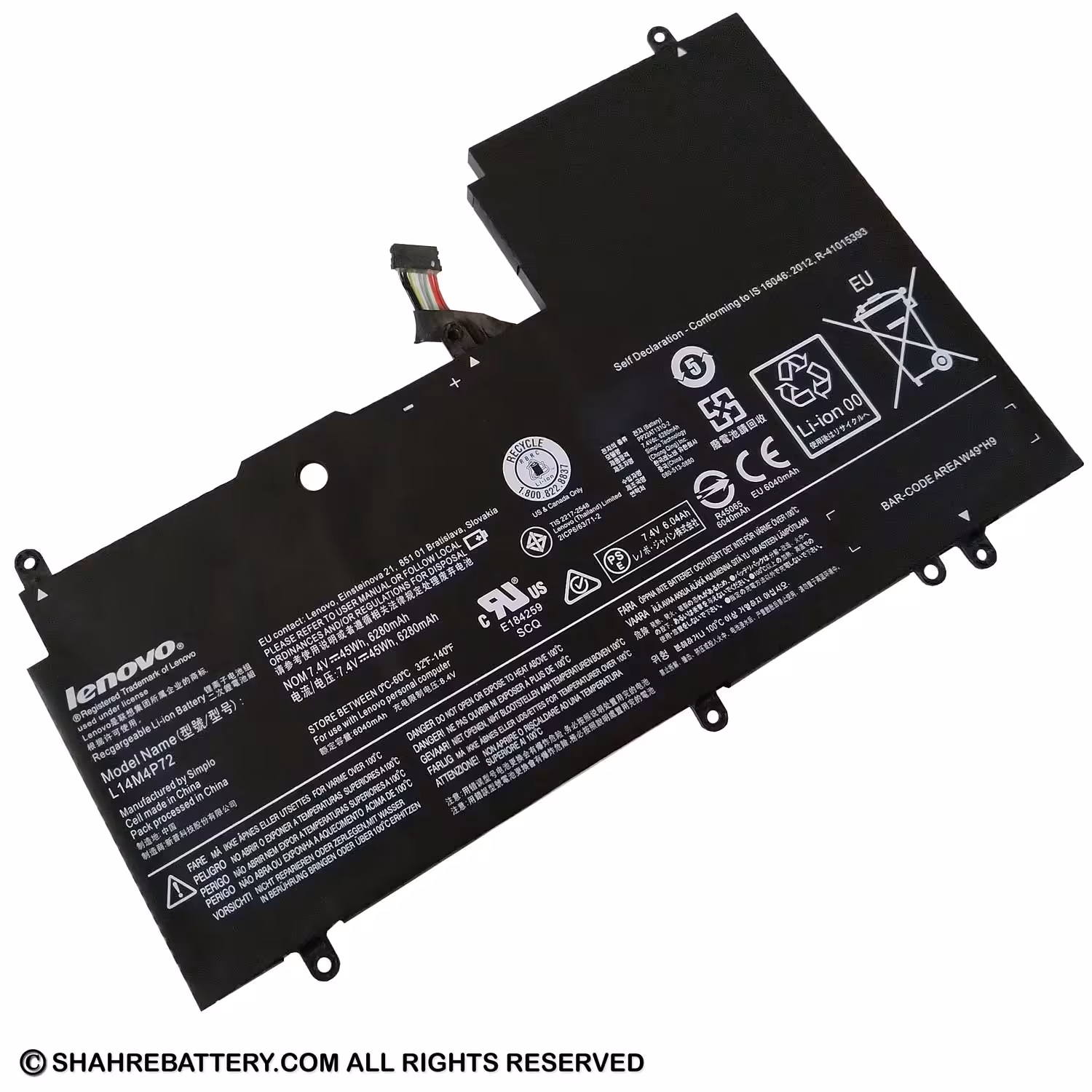 باتری اورجینال لپ تاپ لنوو Lenovo Yoga 3 L14S4P72