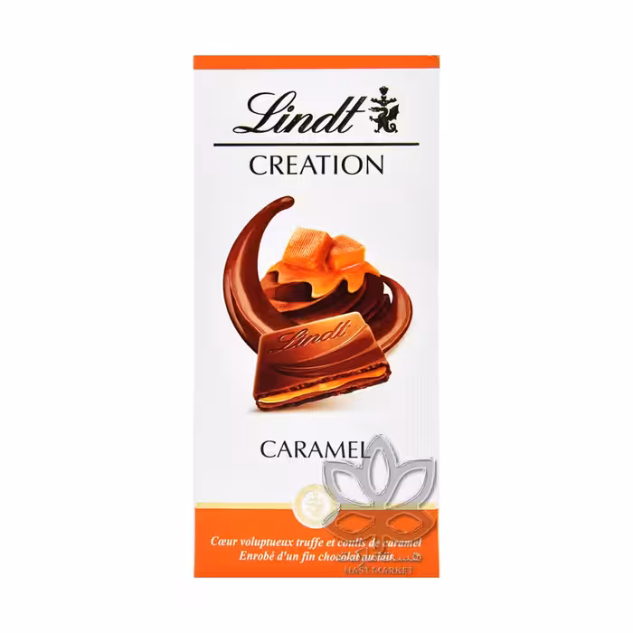 شکلات شیری با مغز کارامل 150 گرم کرییشن لینت - lindt